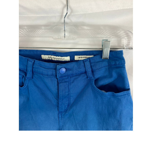 Jones New York Jean Chelsea Cuffed Capri Ombre Blue Size 6 - Picture 2 of 3